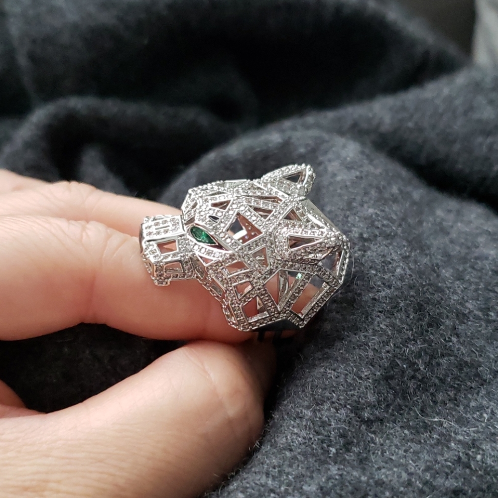 Tiger head Statement ring - Picture 7 of 8